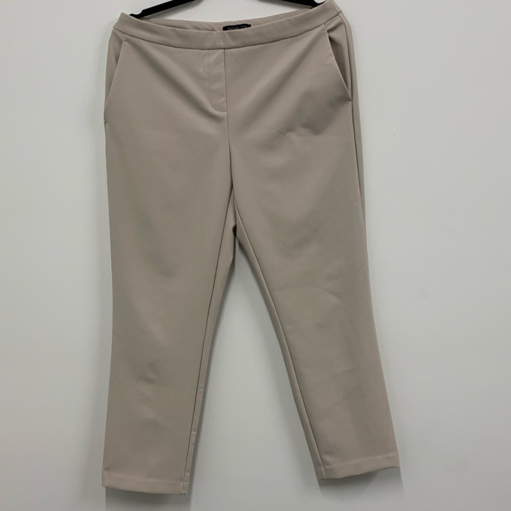 Khaki stretchy slacks